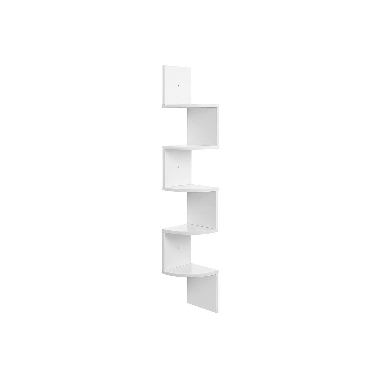 White Wall-mounted Corner Shelf