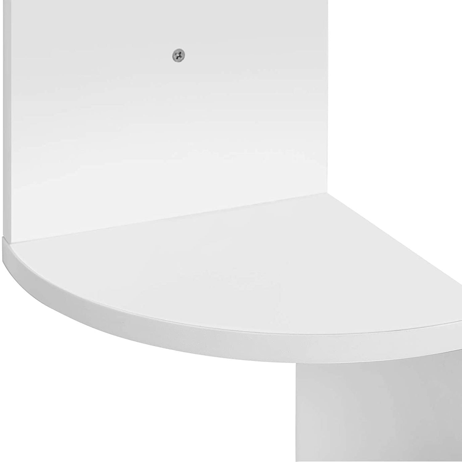 White Wall-mounted Corner Shelf