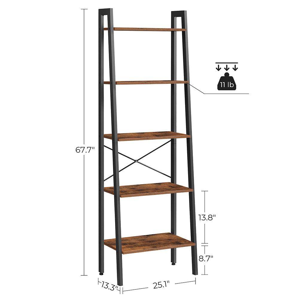 Standing 5-tier Ladder Storage Shelf