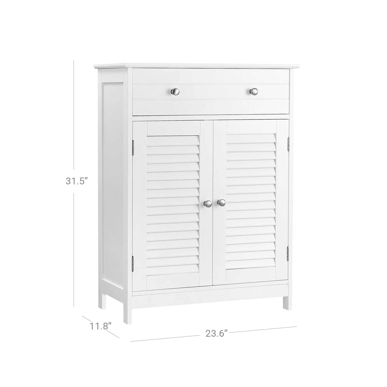 VASAGLE White Storage Cabinet for Bathroom