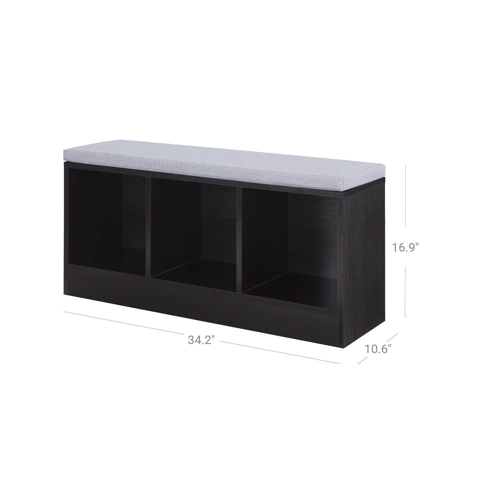 VASAGLE Black Storage Bench for Sale