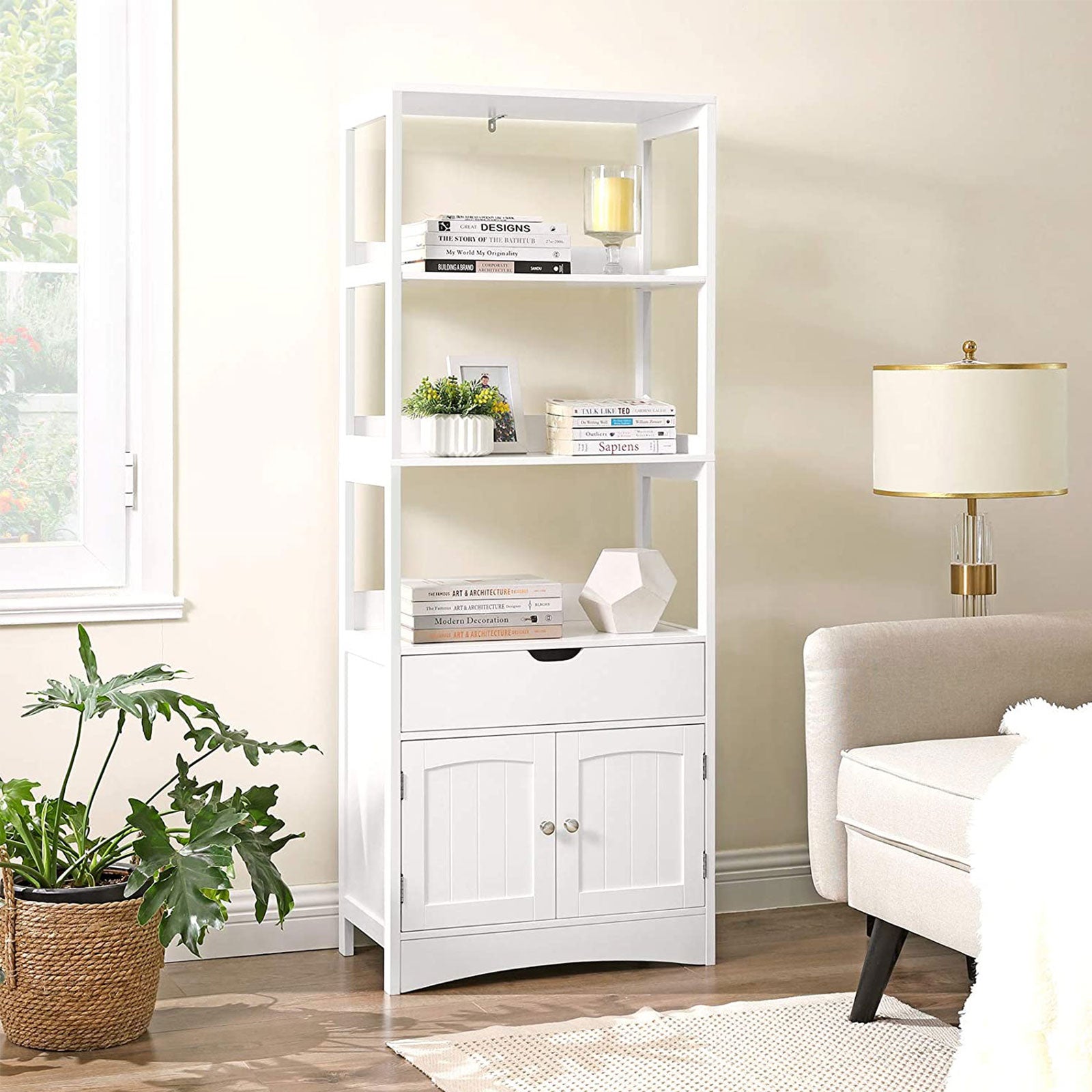 3 Open Shelves Cabinet