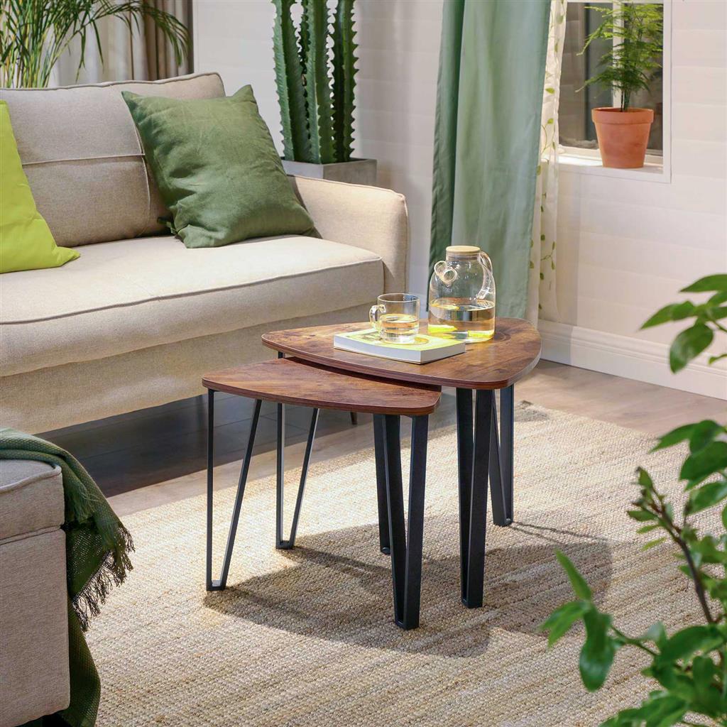 Set of 3 Industrial Nesting Coffee Table