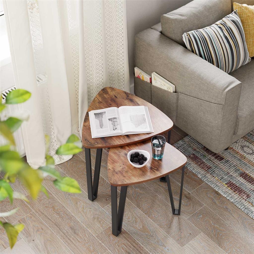 Set of 3 Industrial Nesting Coffee Table