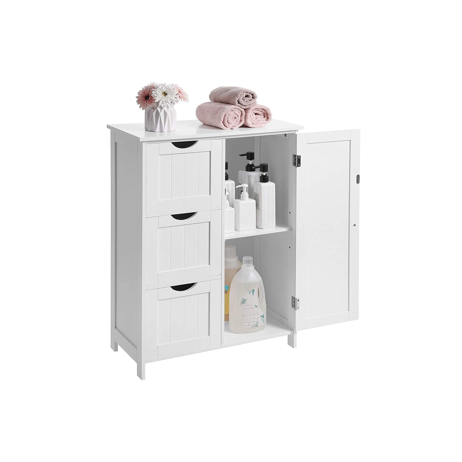 Bathroom Cabinet with 3 Large Drawers