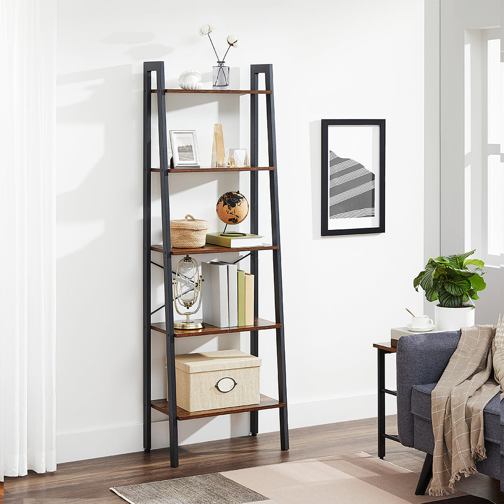 Standing 5-tier Ladder Storage Shelf