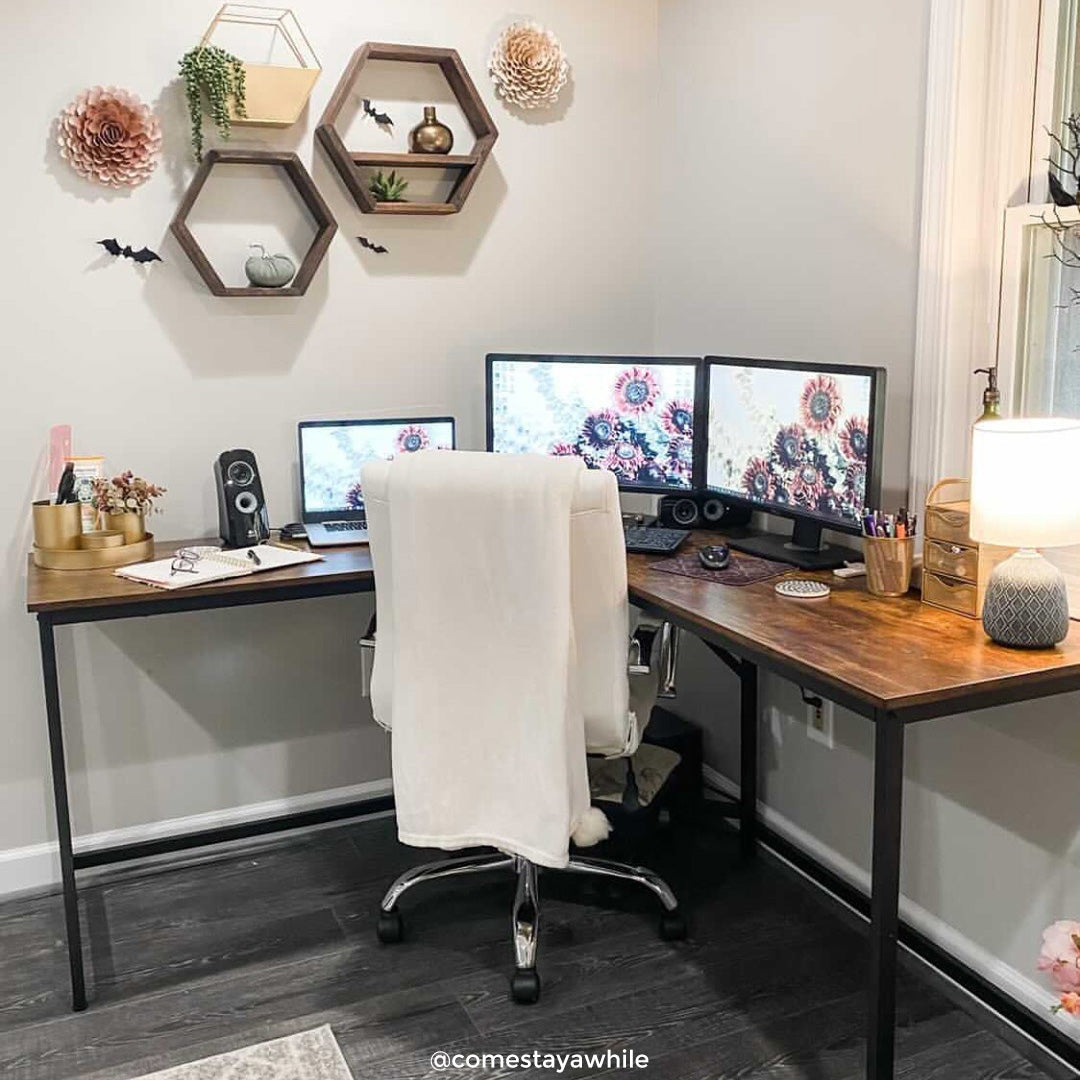 L-Shaped Home Office Computer Desk