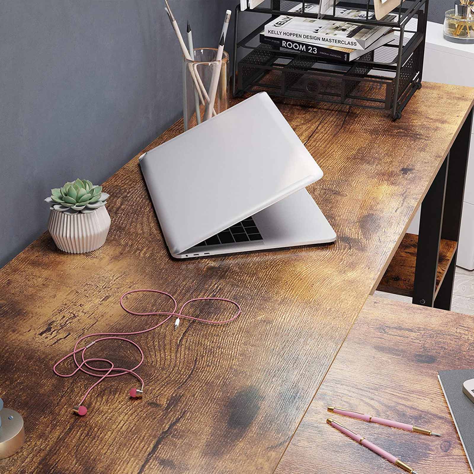 4 Shelves Computer Desk