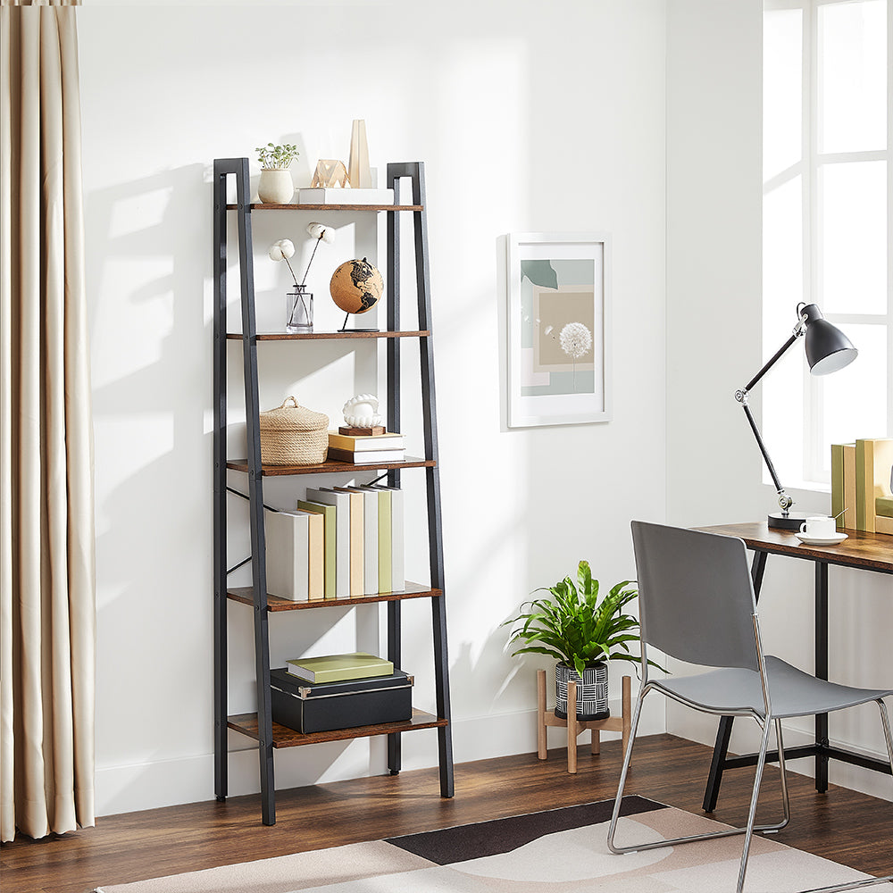 Standing 5-tier Ladder Storage Shelf