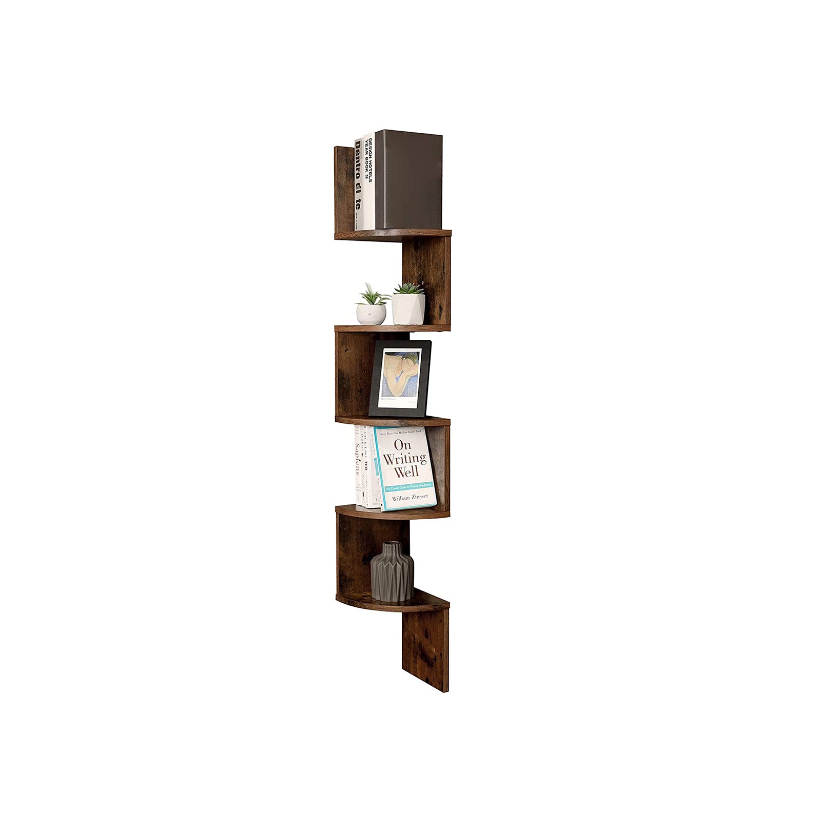 5-Tier Floating Wall Shelf