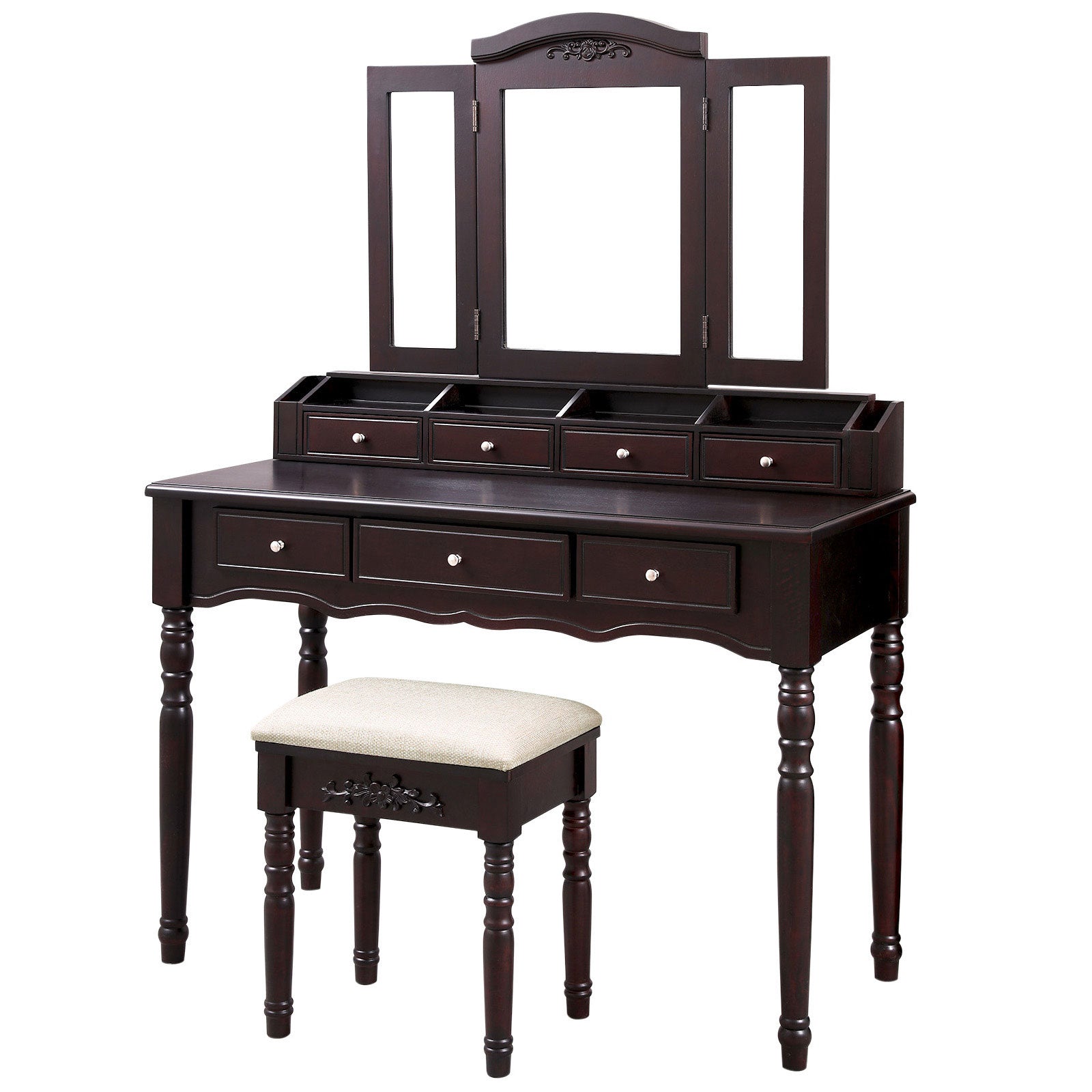 Makeup Vanity Set with 7 Drawers