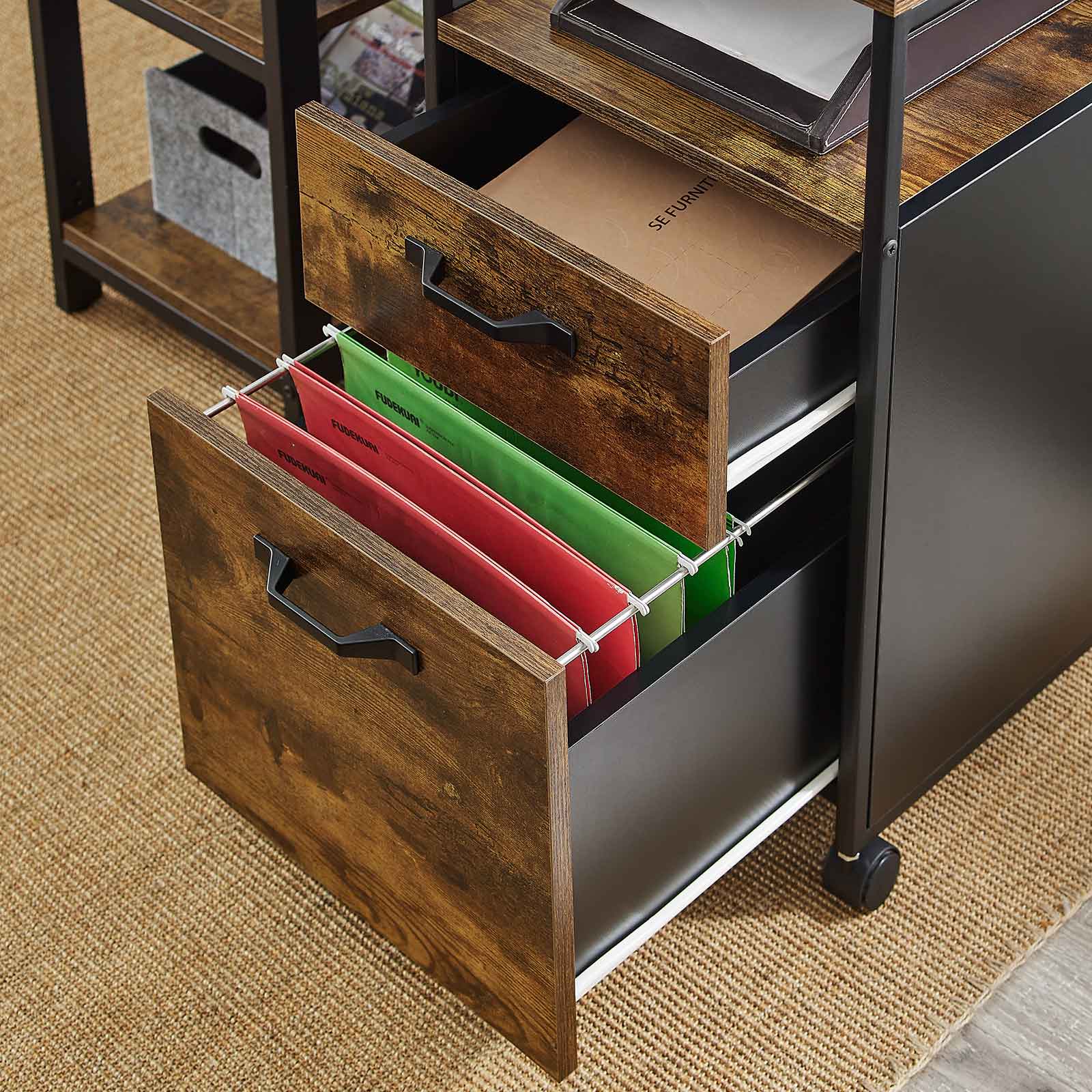 Industrial Style File Cabinet