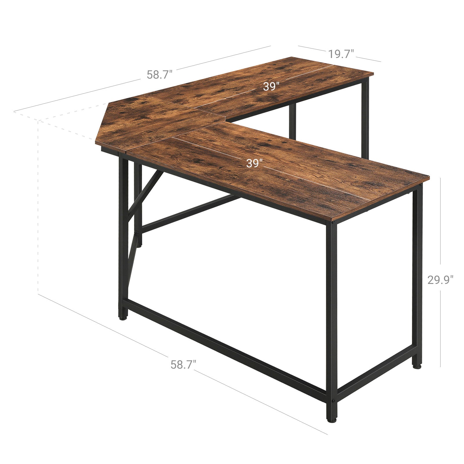 L-Shaped Home Office Computer Desk