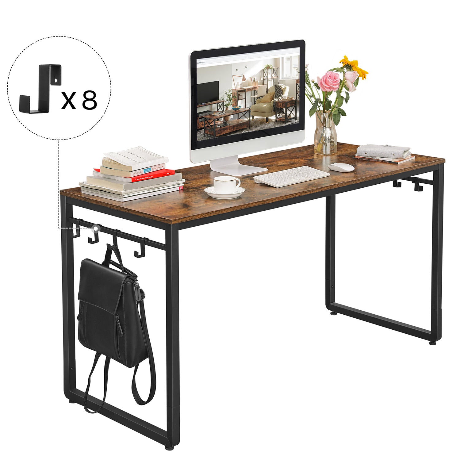 Side Hook Office Desk