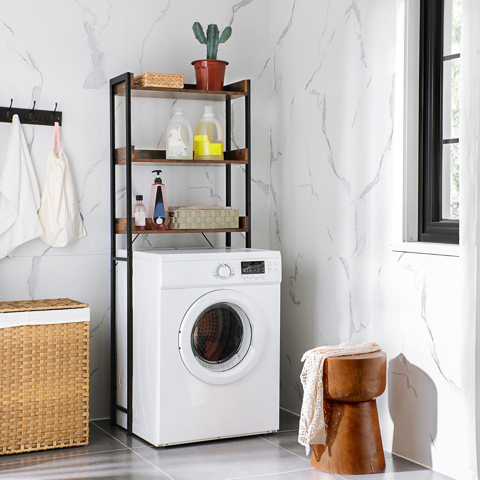 Tall Bathroom Storage Shelf