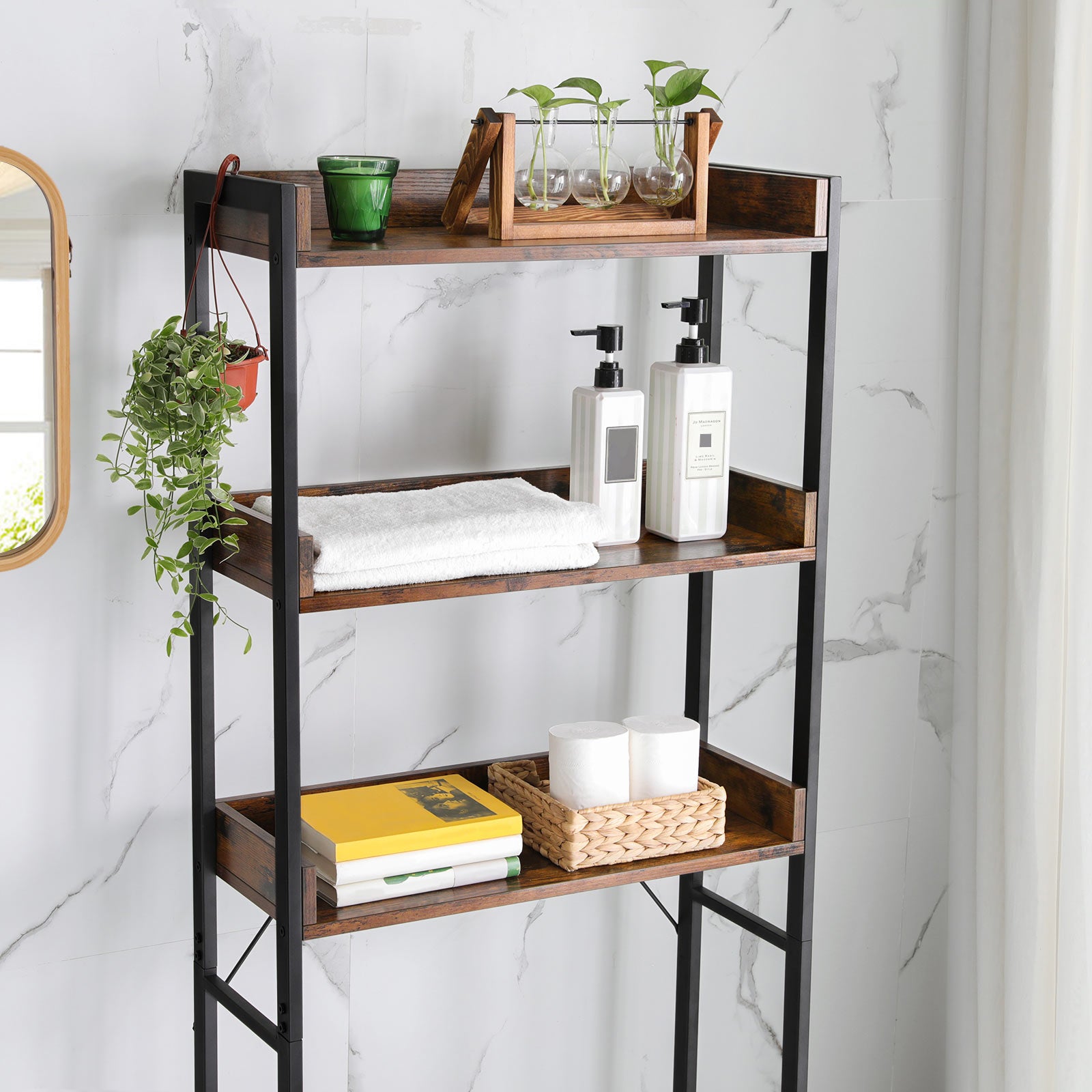 Tall Bathroom Storage Shelf