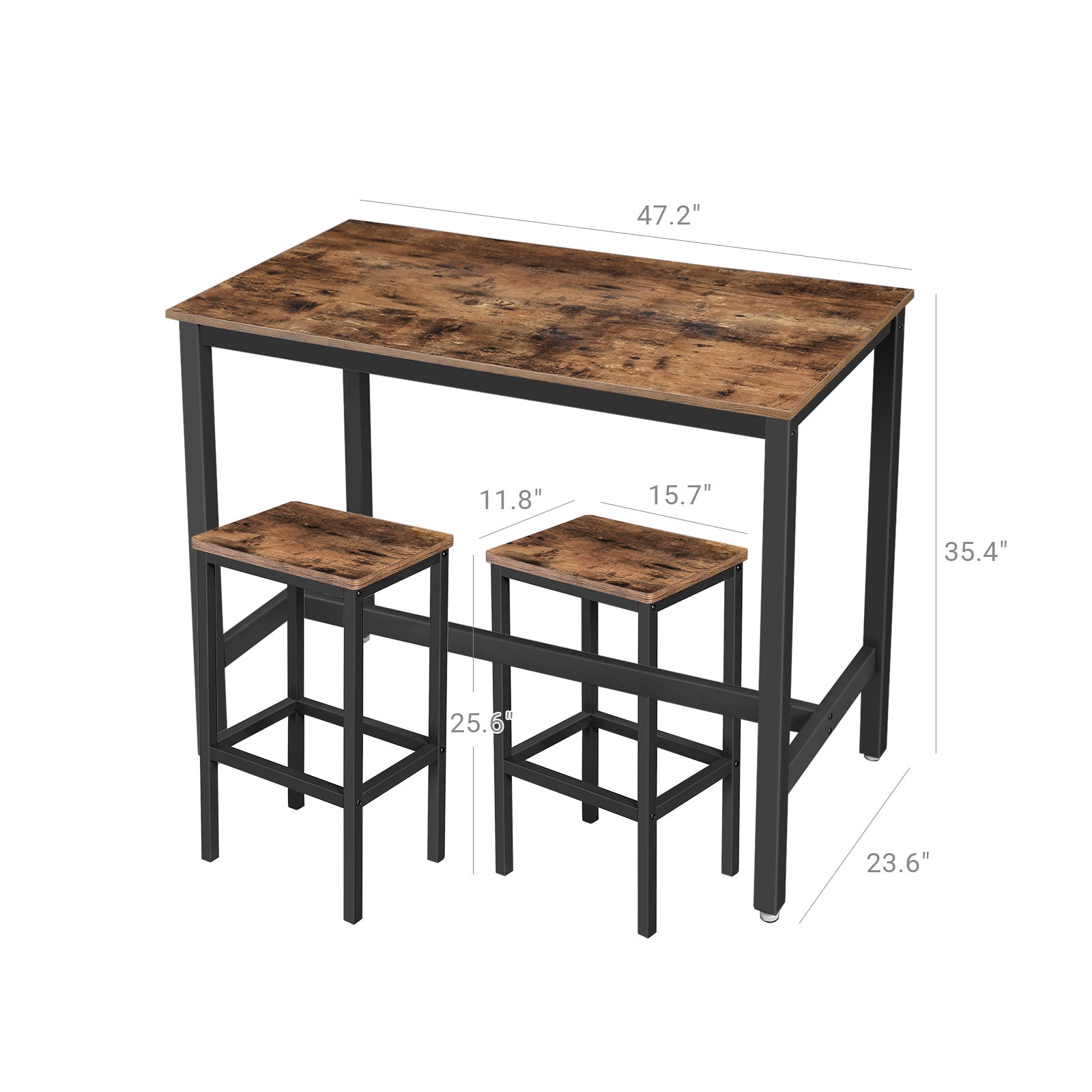 Industrial Bar Table Set