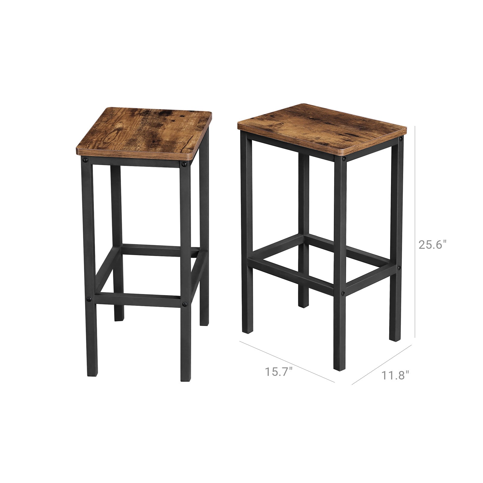 Set of 2 Kitchen Breakfast Bar Stools