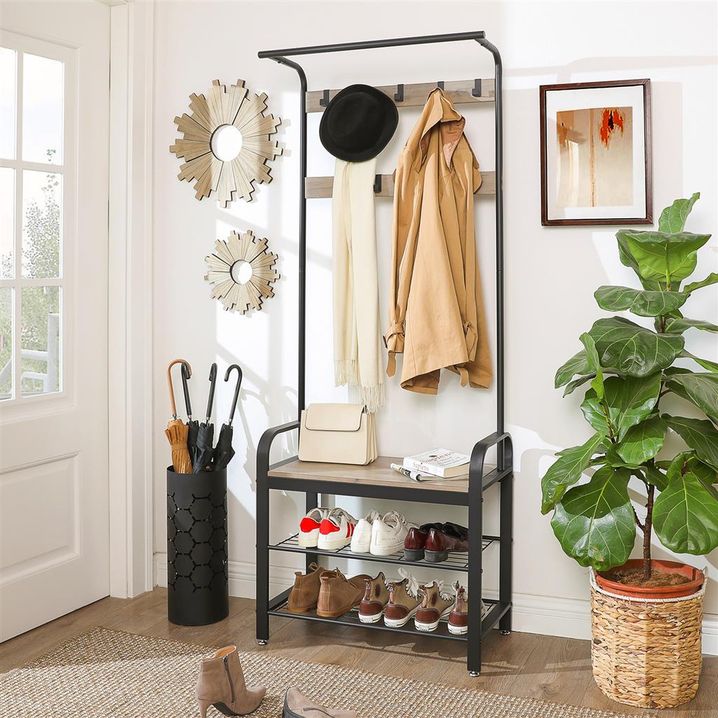 Coat Rack Shoe Bench