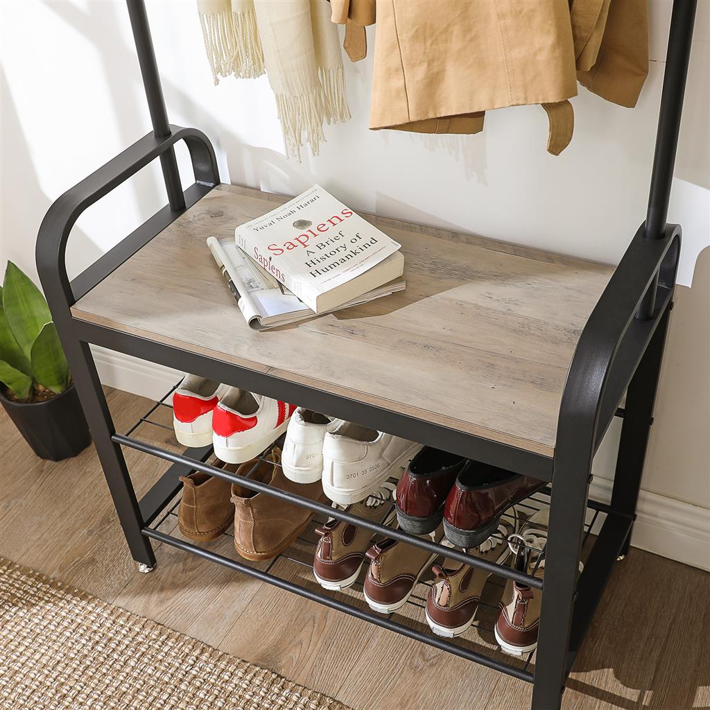 Coat Rack Shoe Bench