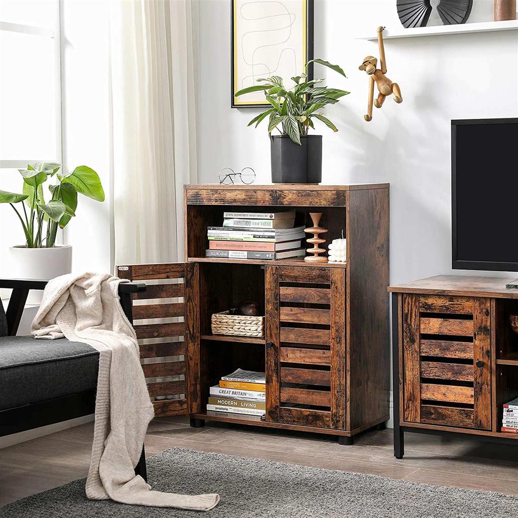 Cupboard with Louvered Doors