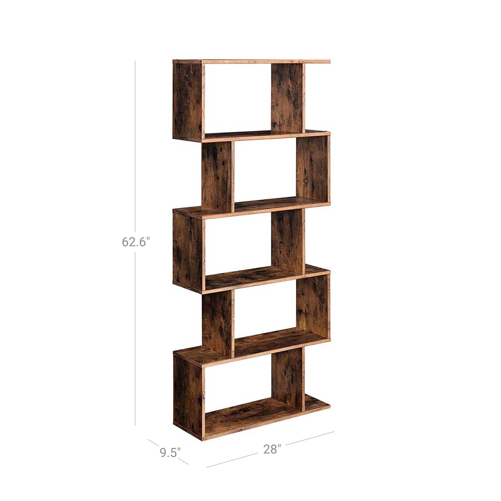 Wooden Bookcase Display Shelf