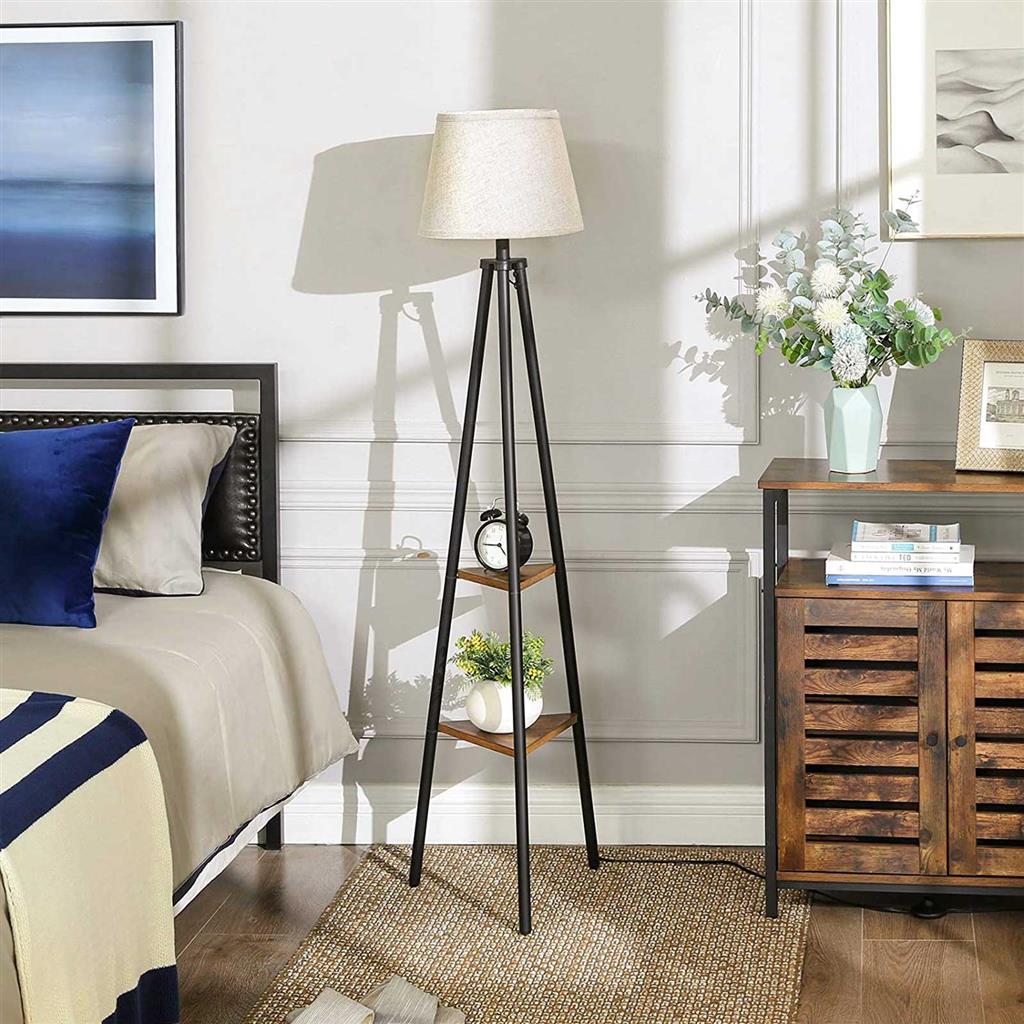 Floor Lamp with Shelves