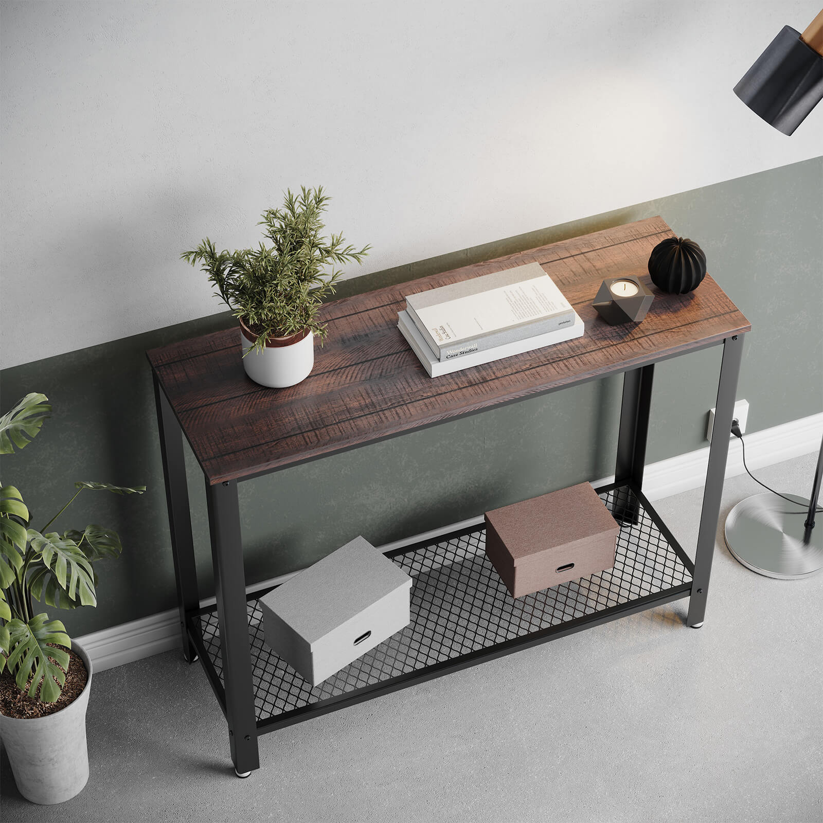 Industrial Console Sofa Table