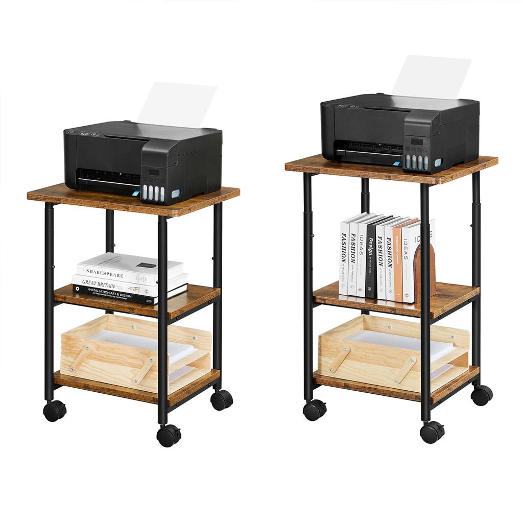 Industrial  3-Tier Printer Stand