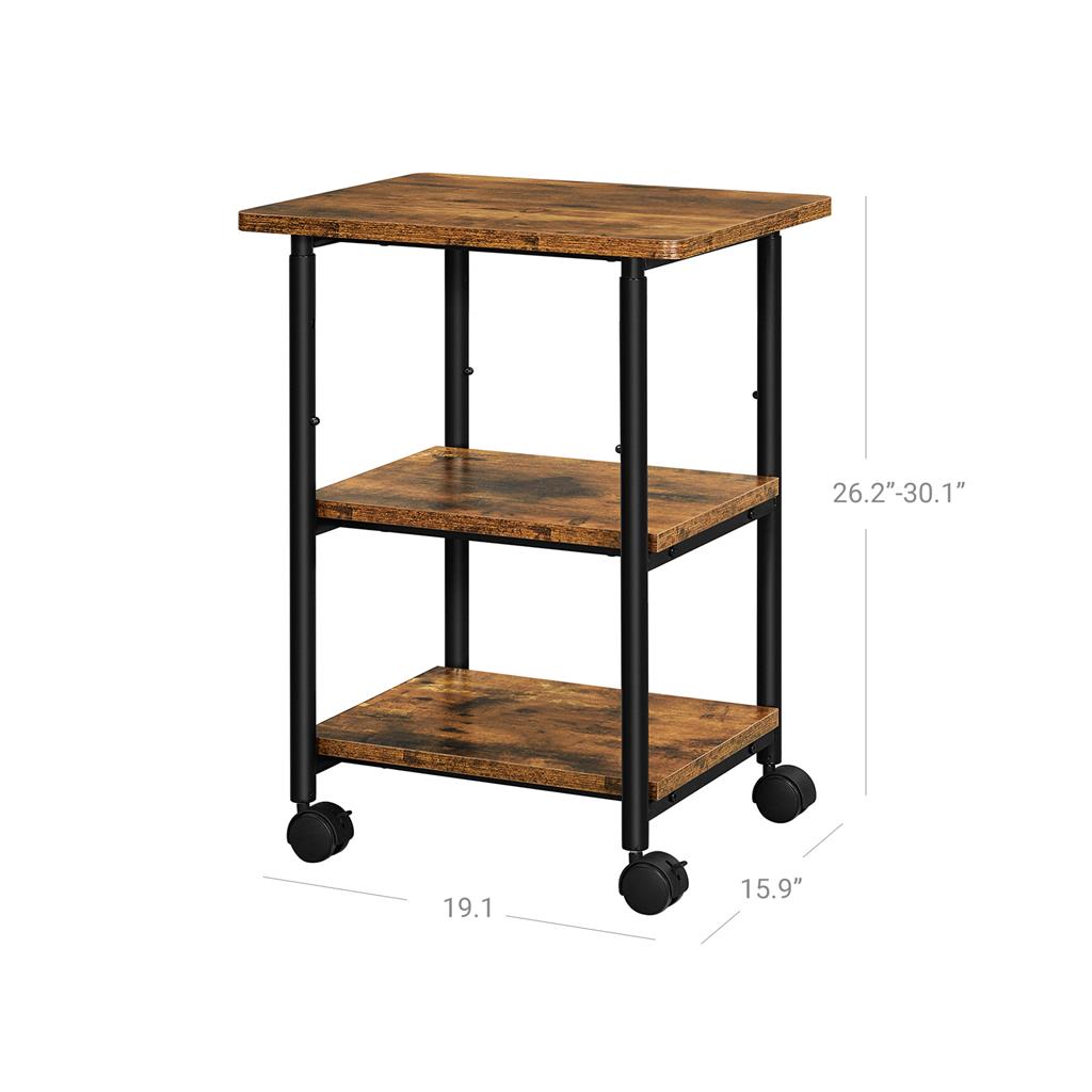 Industrial  3-Tier Printer Stand