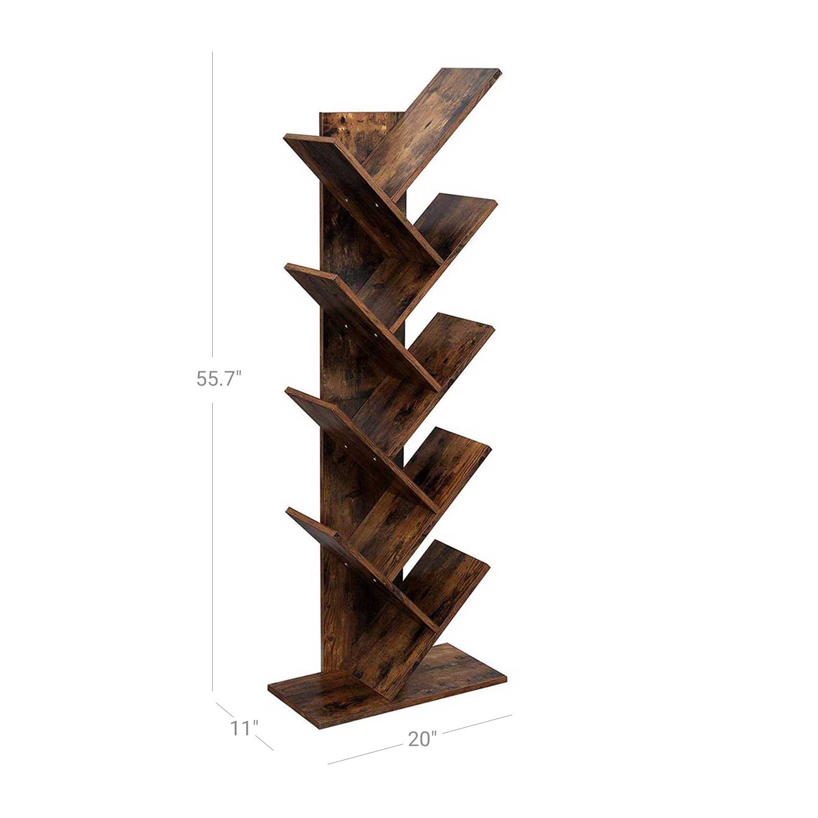 8-Tier Tree Bookshelf