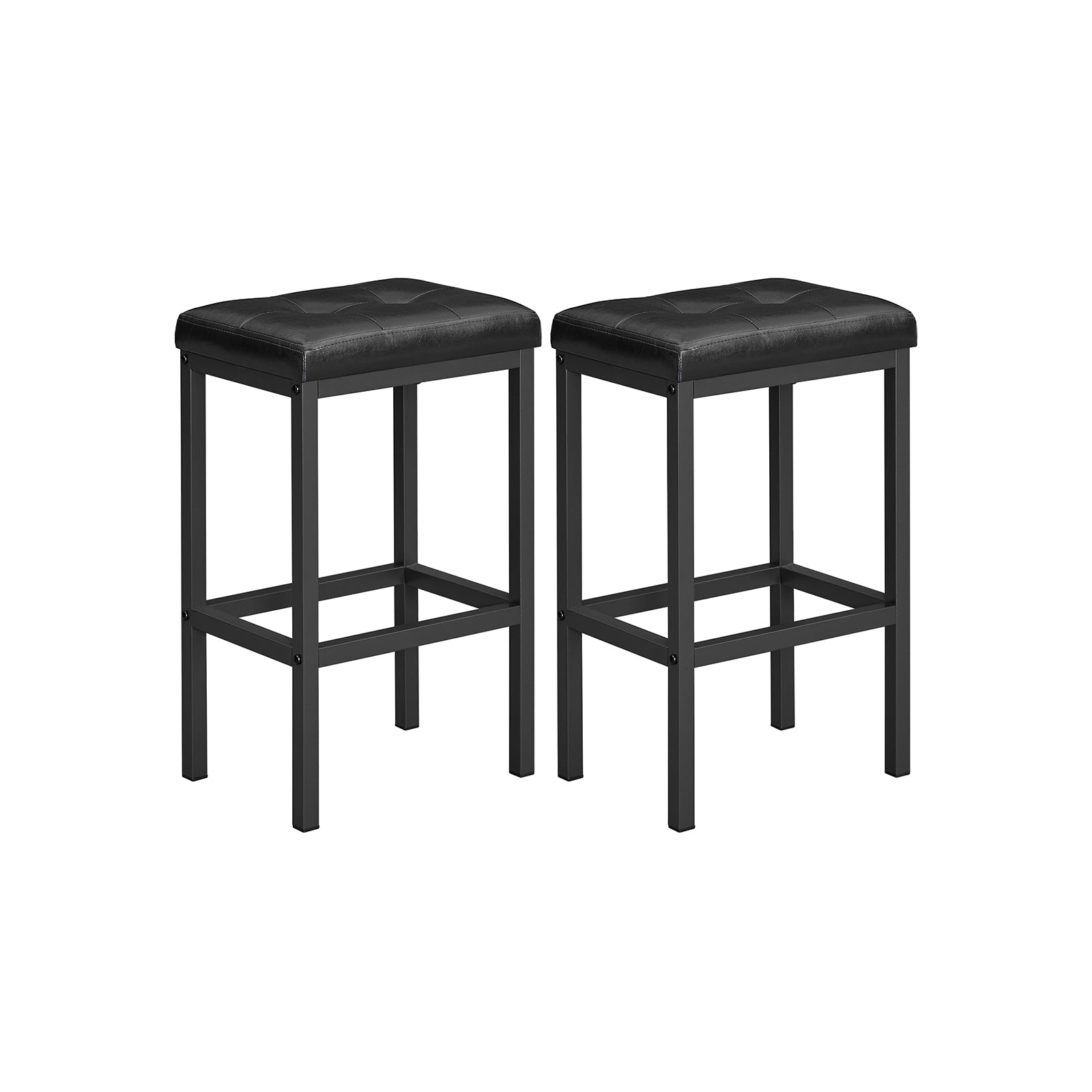 Set of 2 PU Bar Stools