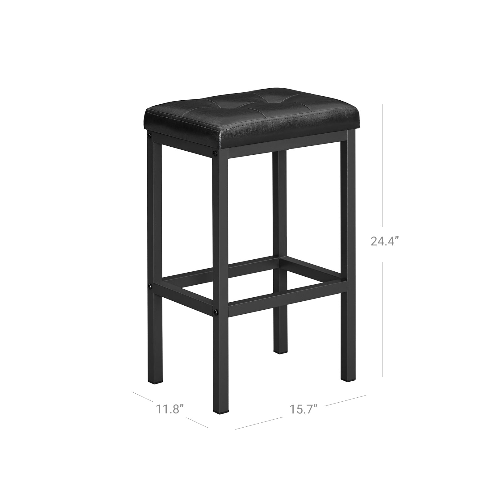 Set of 2 PU Bar Stools