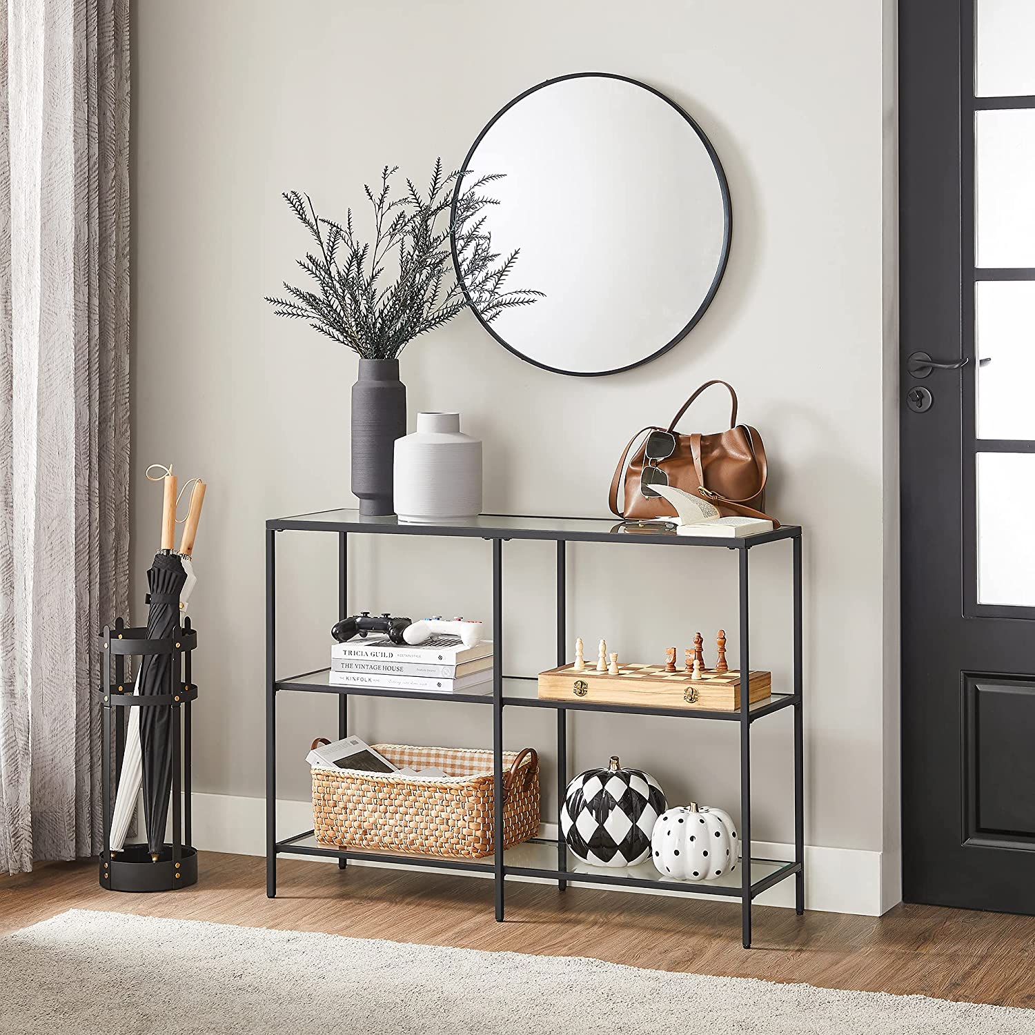 Console Sofa Table with 3 Shelves