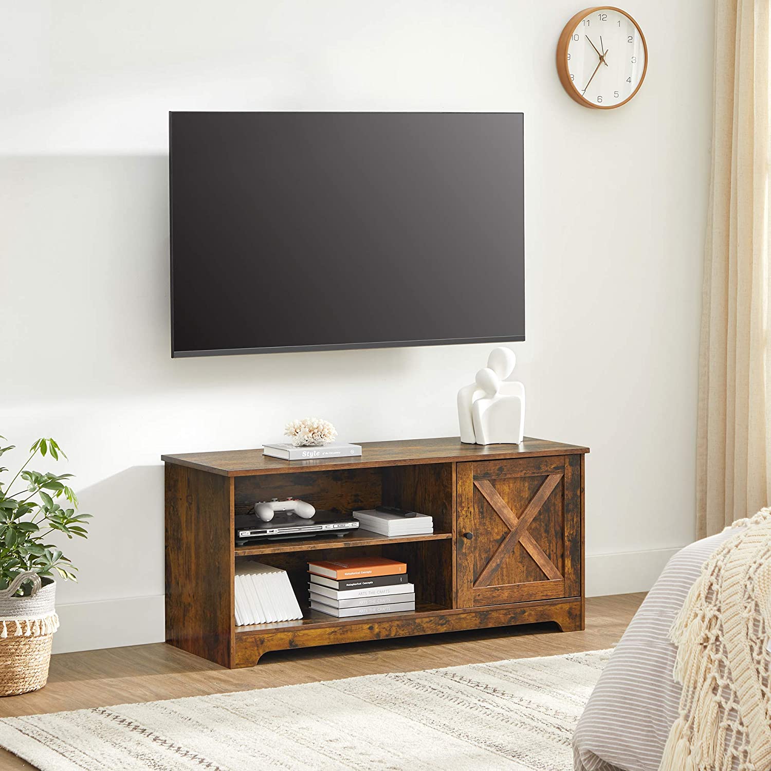 TV Stand with Barn Door