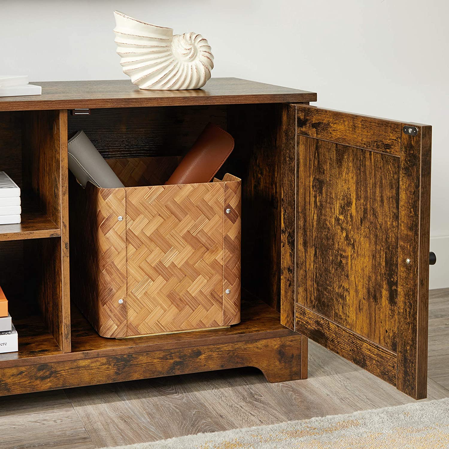 TV Stand with Barn Door