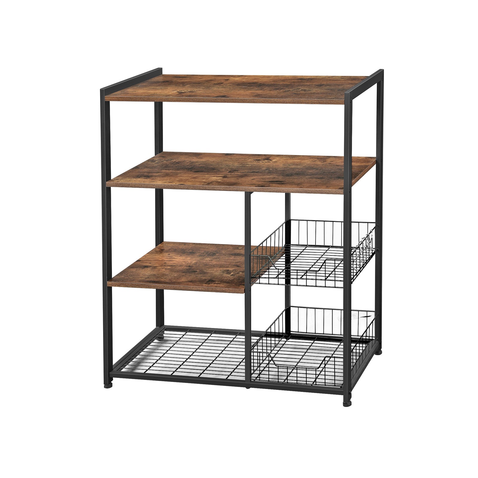 Mesh Baskets Kitchen Shelf