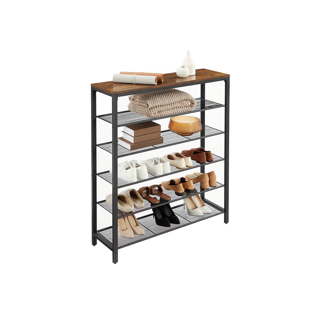 Mesh Shelves Shoe Rack