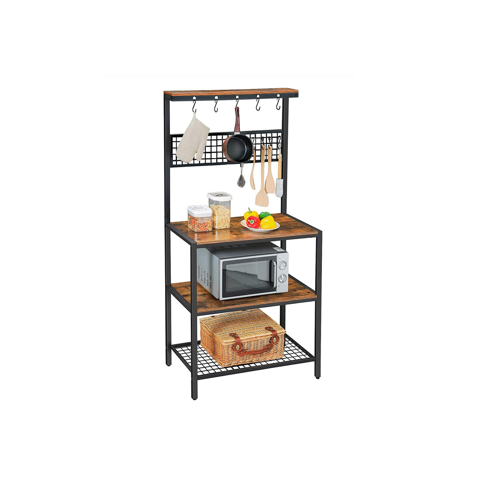 Mesh Panel Kitchen Rack