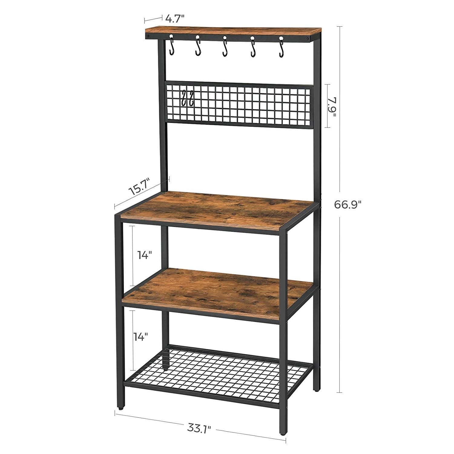 Mesh Panel Kitchen Rack