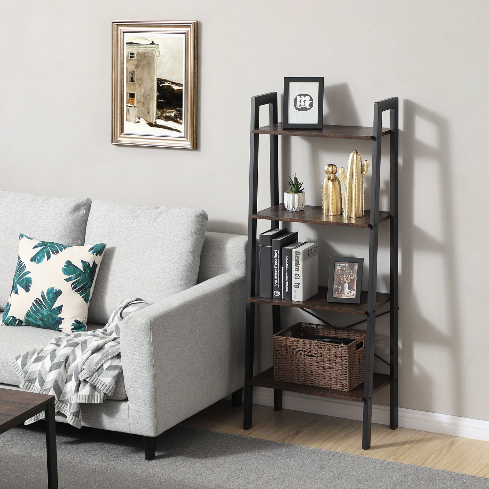 Metal Frame Storage Shelf