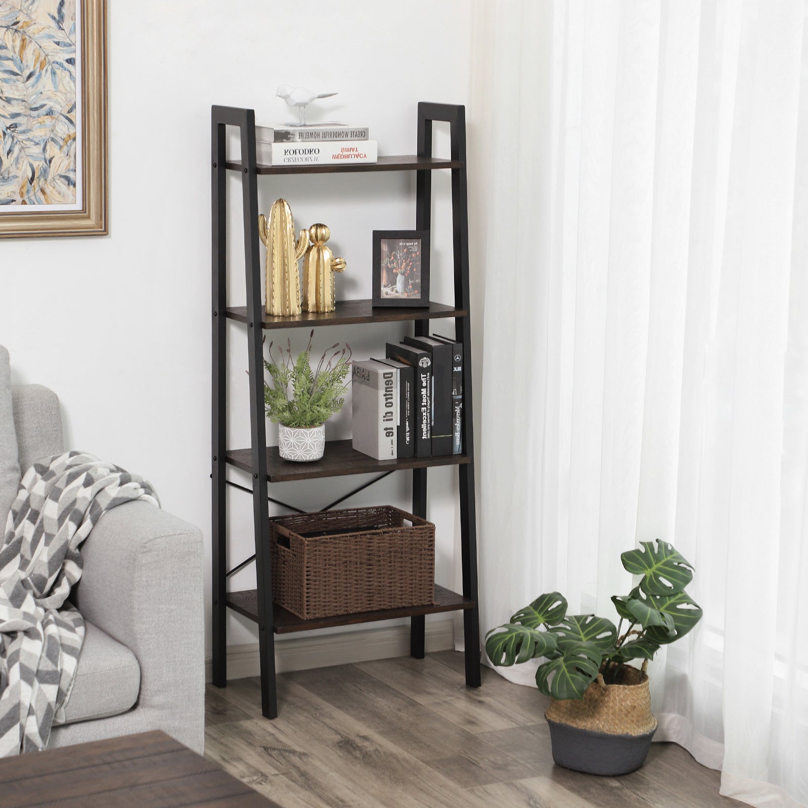 Metal Frame Storage Shelf