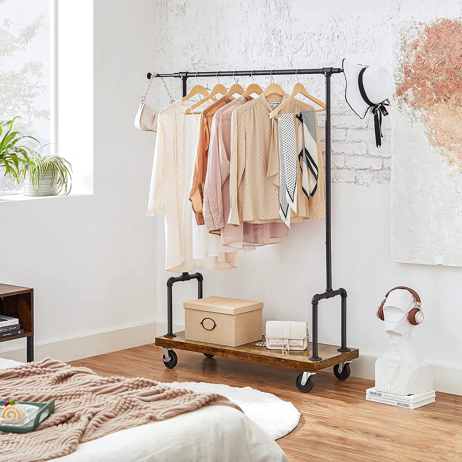 Garment Rack for Hanging Clothes with Wheels