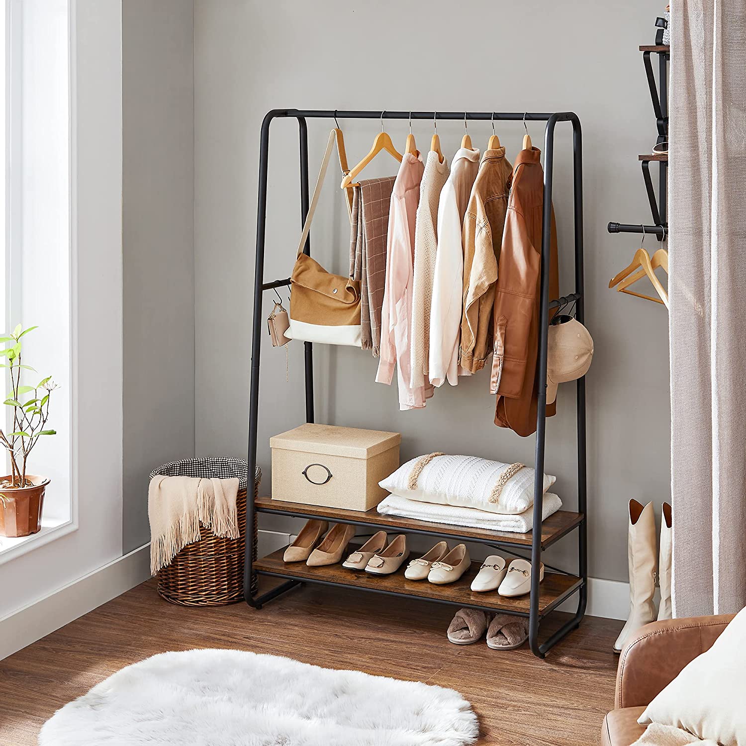 Heavy-Duty Clothes Rack