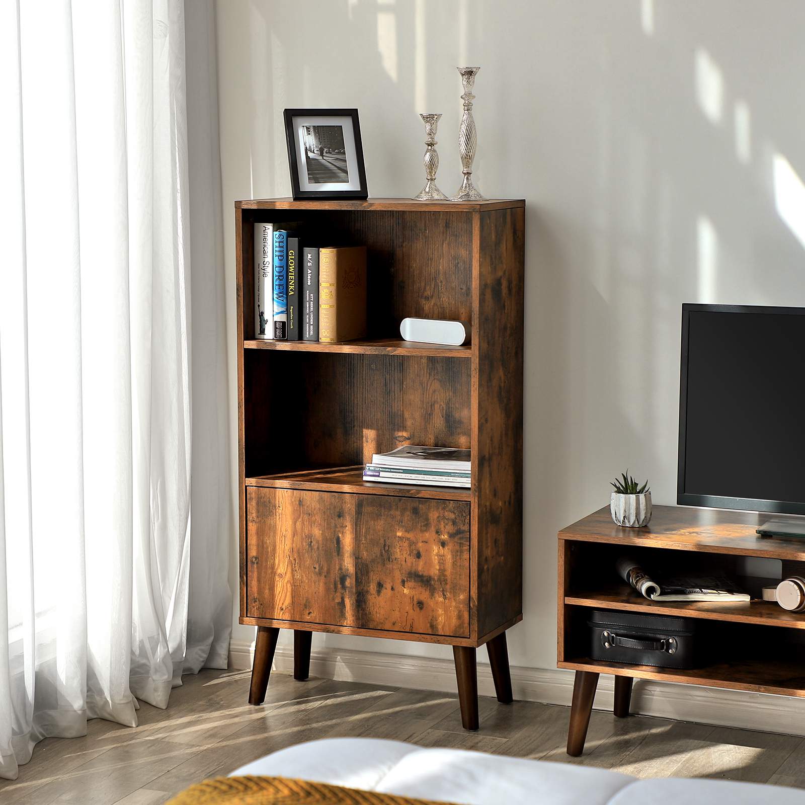 Wooden Bookcase for Home Office