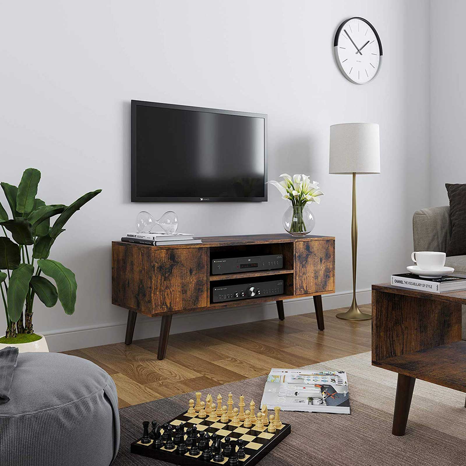 Mid-Century Modern Wooden TV Cabinet