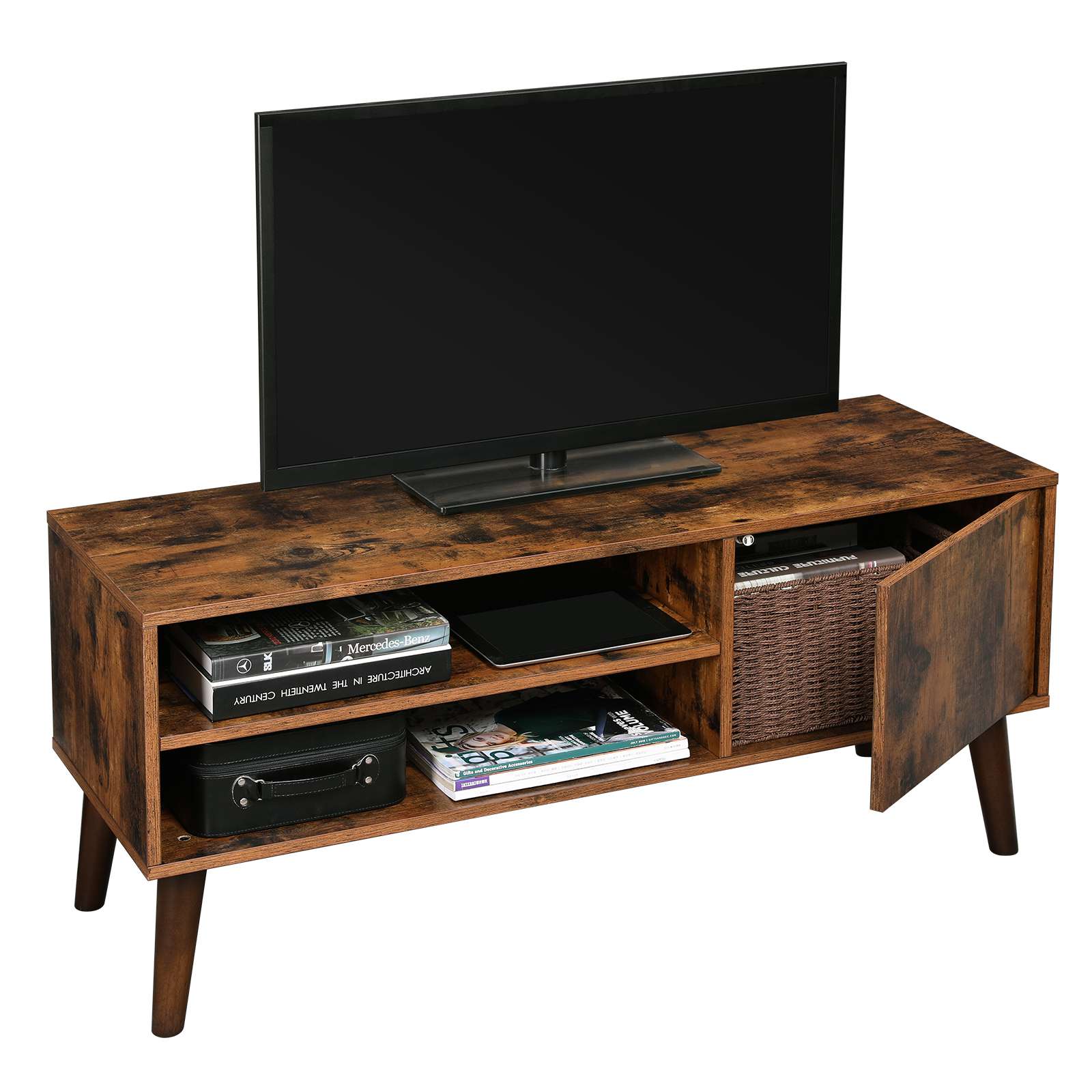 Retro Wooden TV Cabinet Entertainment Center