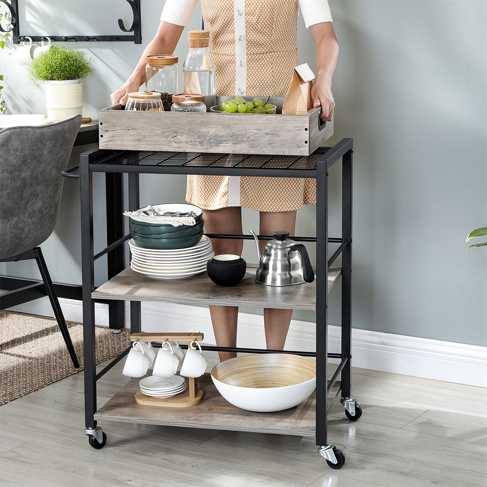 Universal Casters Serving Cart