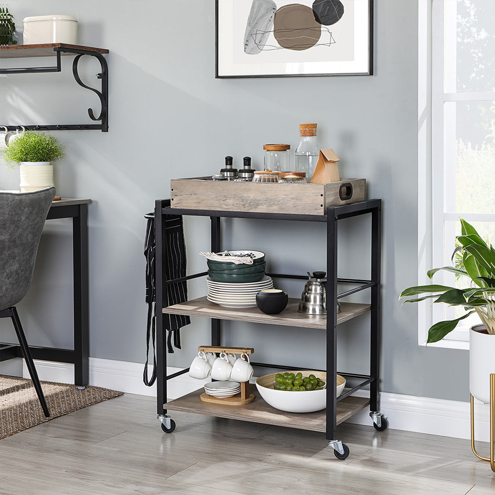 Universal Casters Serving Cart