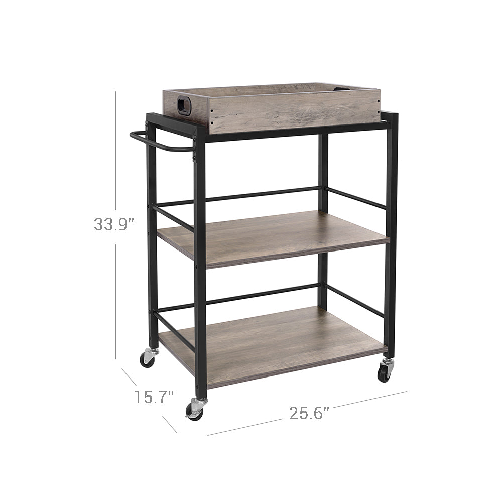 Universal Casters Serving Cart